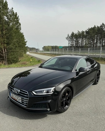 Audi A5 cena 118080 przebieg: 128500, rok produkcji 2017 z Nisko małe 379